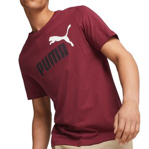 Camiseta Puma Essentials Logo Vermelha Masculina