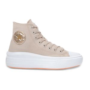 Tênis Converse All Star Chuck Taylor Move Hi Authentic Glam Bege Claro
