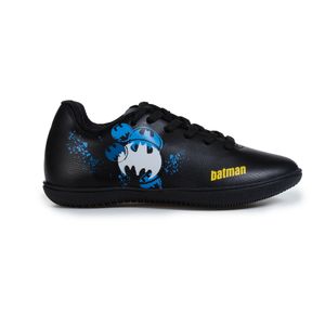 Chuteira Futsal Infantil Warner Batman Preta e Azul