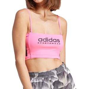 Top Adidas Tiro Summer Alças Removíveis Rosa Feminino