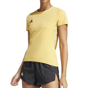 Camiseta Adidas Corrida Adizero Essentials Amarela Feminina