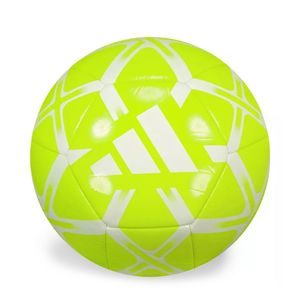 Bola de Futebol Adidas Starlancer Verde Neon e Branco
