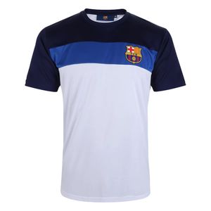 Camisa Barcelona Dryfit Balboa Branca e Azul Masculina