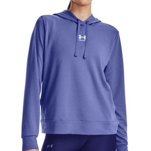 Blusão Under Armour Rival Terry Hoodie Azul Feminino