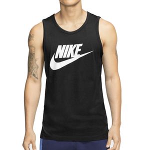 Camiseta  Regata Nike Tank Icon Preto e Branco Masculina