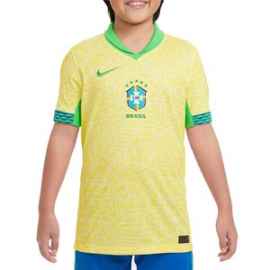 Camisa Infantil Nike Brasil I 2024/25 Torcedor Pro Amarelo