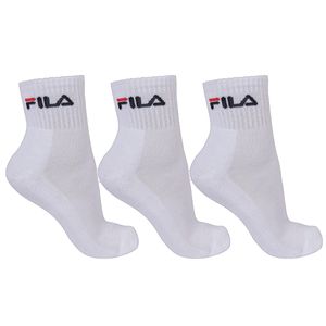 Kit Meias Fila Branco Cano Médio Unissex